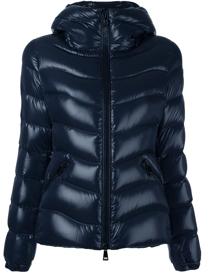Moncler 'anthia' Padded Jacket, Women's, Size: 4, Blue, Polyamide/polyimide/feather Down