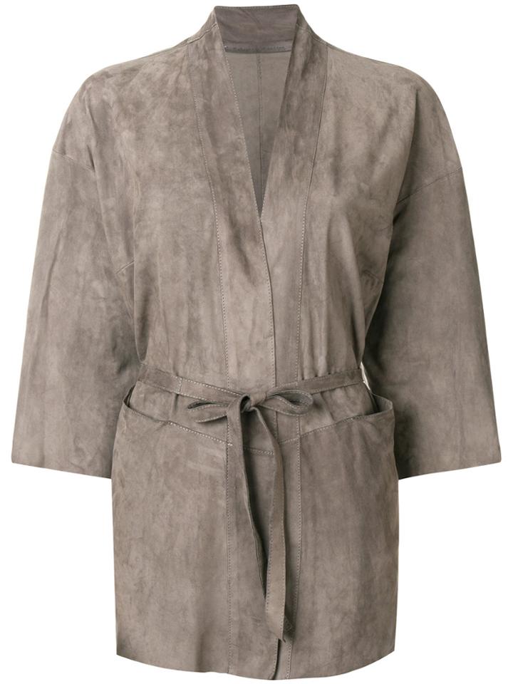 Salvatore Santoro Belted Jacket - Grey