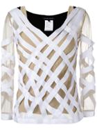 Gloria Coelho - Strappy Blouse - Women - Polyamide/polyester - G, White, Polyamide/polyester