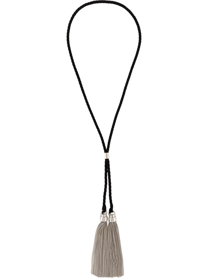 Saint Laurent Necklace W/ Tassel - Black