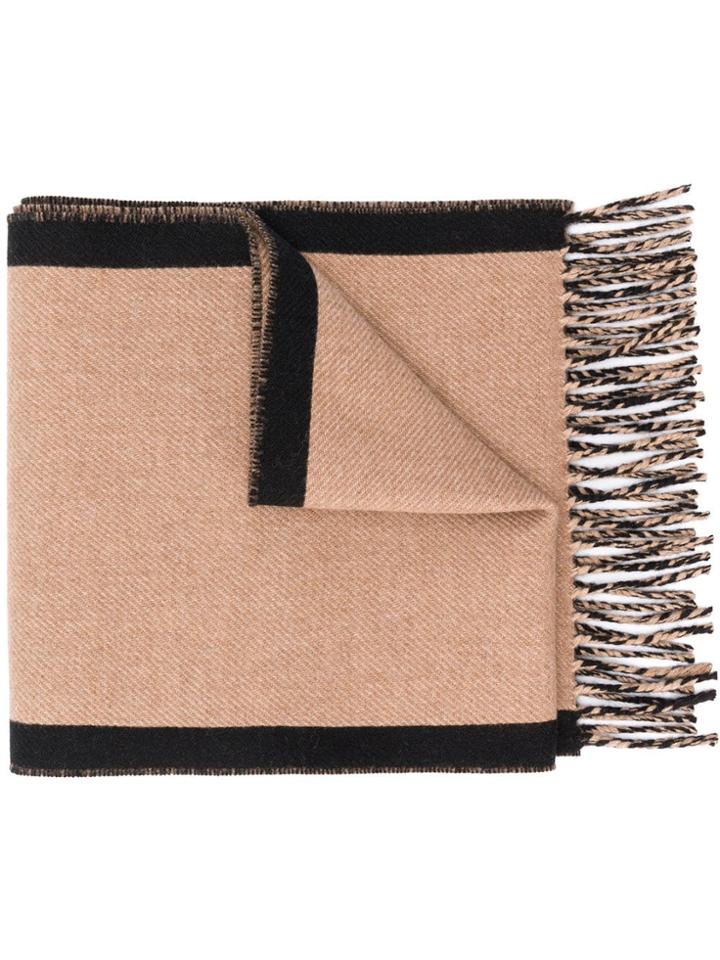 Ermenegildo Zegna Fringed Scarf - Neutrals