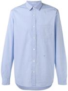 Closed - Dot Print Shirt - Men - Cotton - Xl, Blue, Cotton