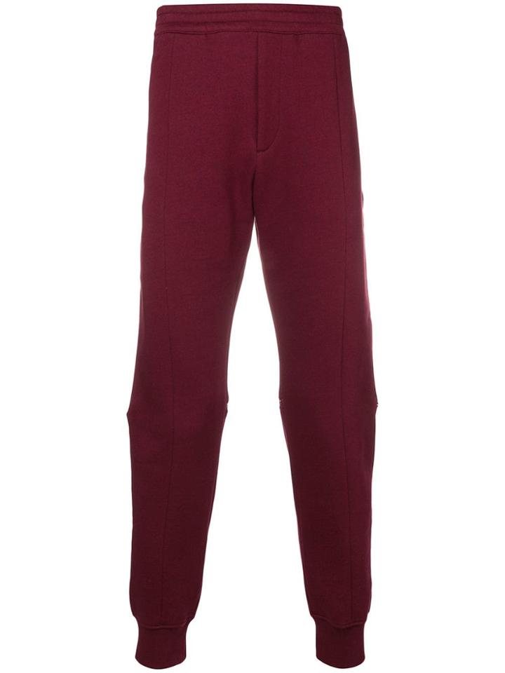Alexander Mcqueen Zipped Track Pants - Red