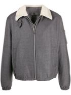 Helmut Lang Layered Contrasting-collar Jacket - Grey