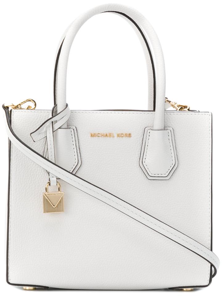 Michael Michael Kors Square Tote - White