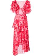 Borgo De Nor Floral Ruffled Dress - Pink