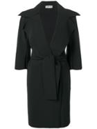 Le Petite Robe Di Chiara Boni Belted Mid-length Coat - Black