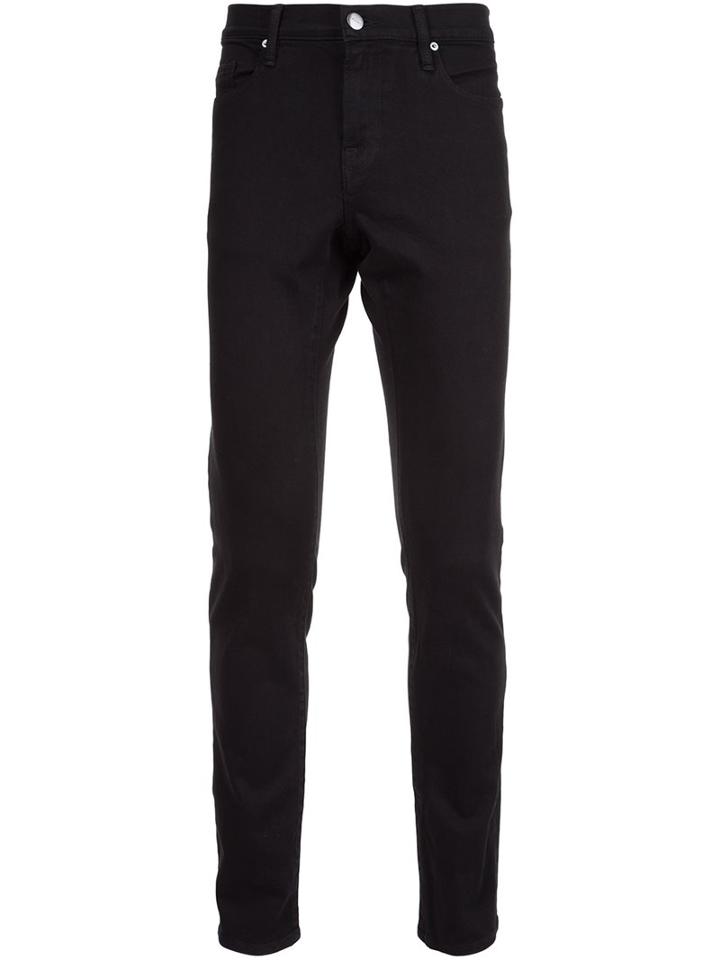 Frame Denim Slim Fit Jeans, Men's, Size: 31, Black, Cotton/polyester/spandex/elastane
