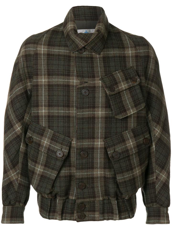 Vivienne Westwood Vintage Tartan Multi-pocket Jacket - Brown
