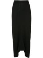 Forme D'expression - Knitted Trapeze Pants - Women - Virgin Wool - M, Black, Virgin Wool