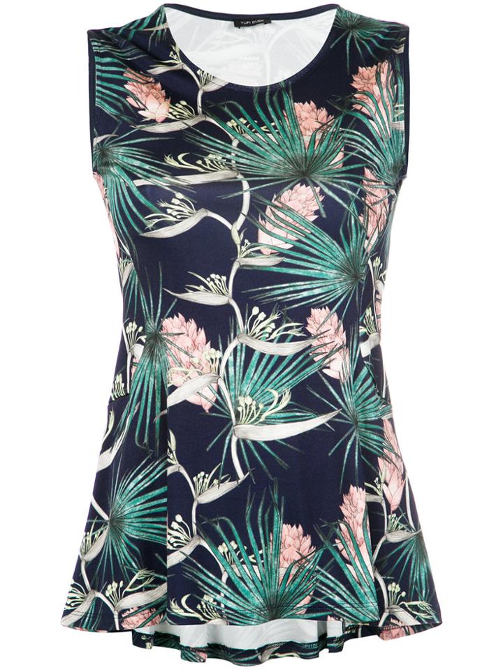 Tufi Duek Leaves Print Blouse - Blue
