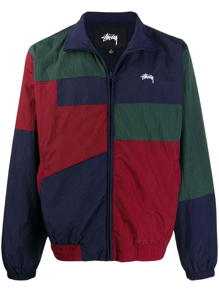 Stussy Panel Track Jacket - Blue