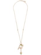 Red Valentino Arrow And Hear Shaped Necklace - Metallic