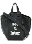 Loewe - See U Later Shoulder Bag - Women - Calf Leather - One Size, Black, Calf Leather