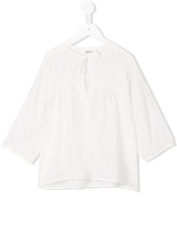 Hartford Kids Keyhole Neck Blouse, Girl's, Size: 10 Yrs, White