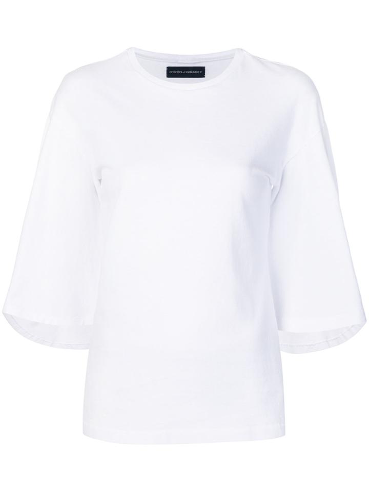 Citizens Of Humanity Flutter Sleeve T-shirt - White