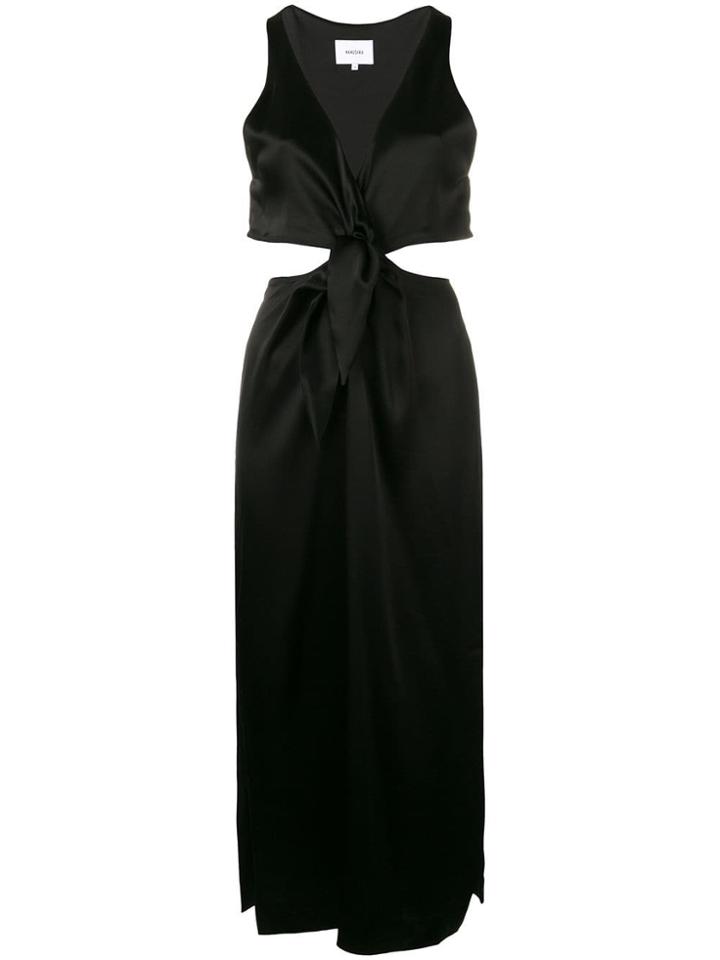 Nanushka V-neck Fitted Dress - Black