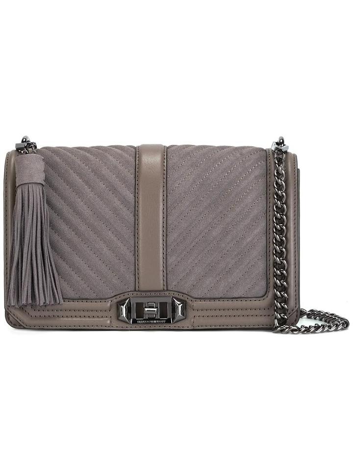 Rebecca Minkoff 'chevron Love' Shoulder Bag, Women's, Grey