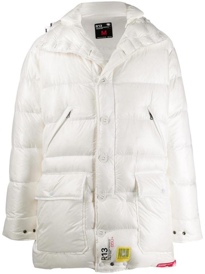 Brumal Hooded Padded Jacket - White