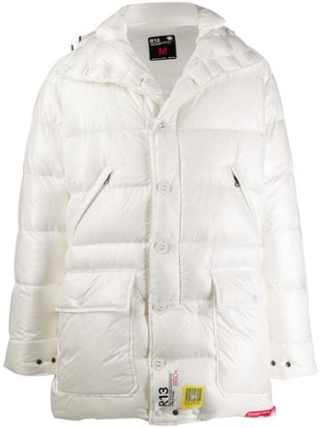 Brumal Hooded Padded Jacket - White