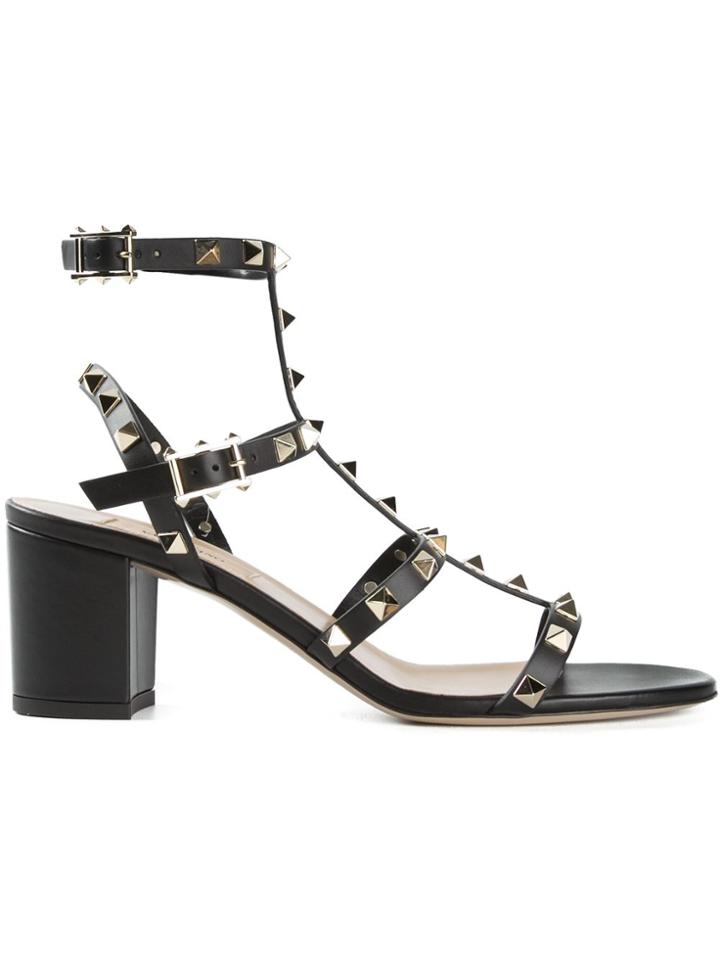 Valentino 'rockstud' Sandals - Black