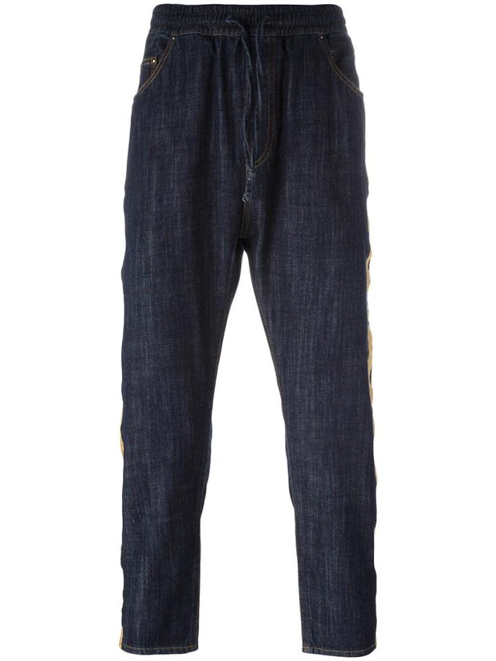 Palm Angels Slim-fit Cropped Jeans - Blue