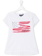 Woolrich Kids Printed T-shirt, Girl's, Size: 16 Yrs, White