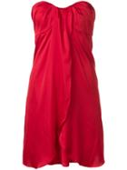 Federica Tosi Strapless Dress - Red