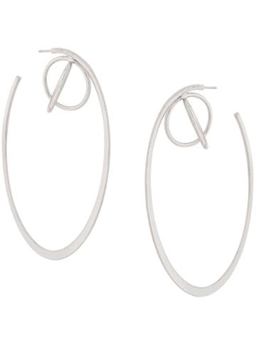 Misho Kepler Hoop Earrings - Silver