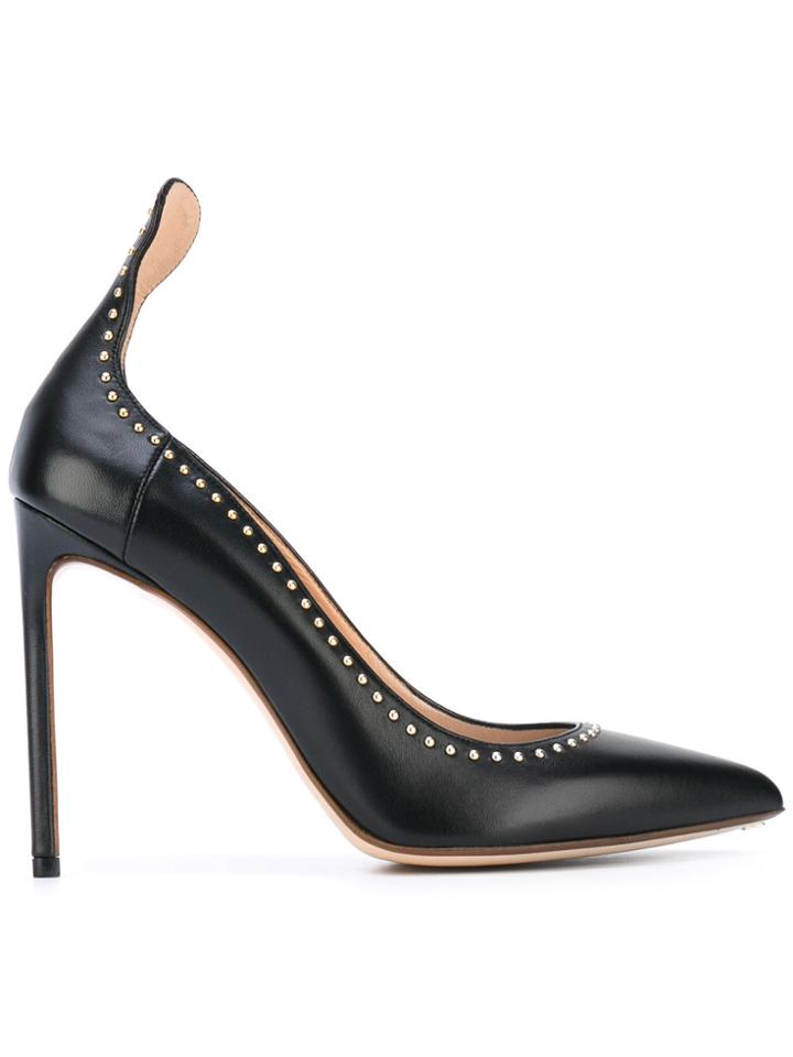 Francesco Russo Studded Pumps - Black