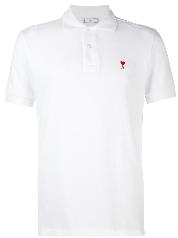 Ami Alexandre Mattiussi Ami De Coeur Polo Shirt - White
