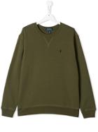 Ralph Lauren Kids Embroidered Logo Sweatshirt - Green