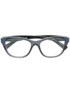 Valentino Eyewear Square Glasses - Blue