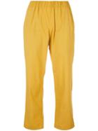 Water Cropped Lounge Trousers, Women's, Size: Xs, Yellow/orange, Cotton