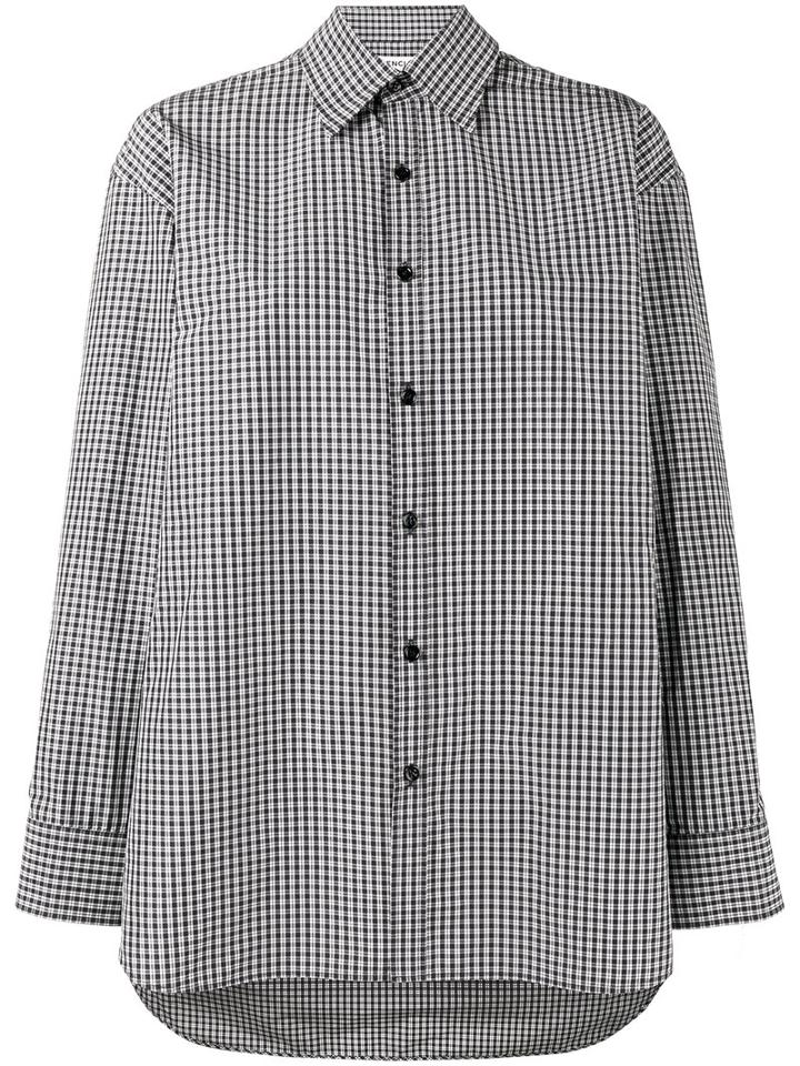 Balenciaga - Checked Shirt - Women - Cotton - 44, Blue, Cotton
