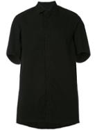 11 By Boris Bidjan Saberi - Embroidered Back Shirt - Men - Cotton - M, Black, Cotton