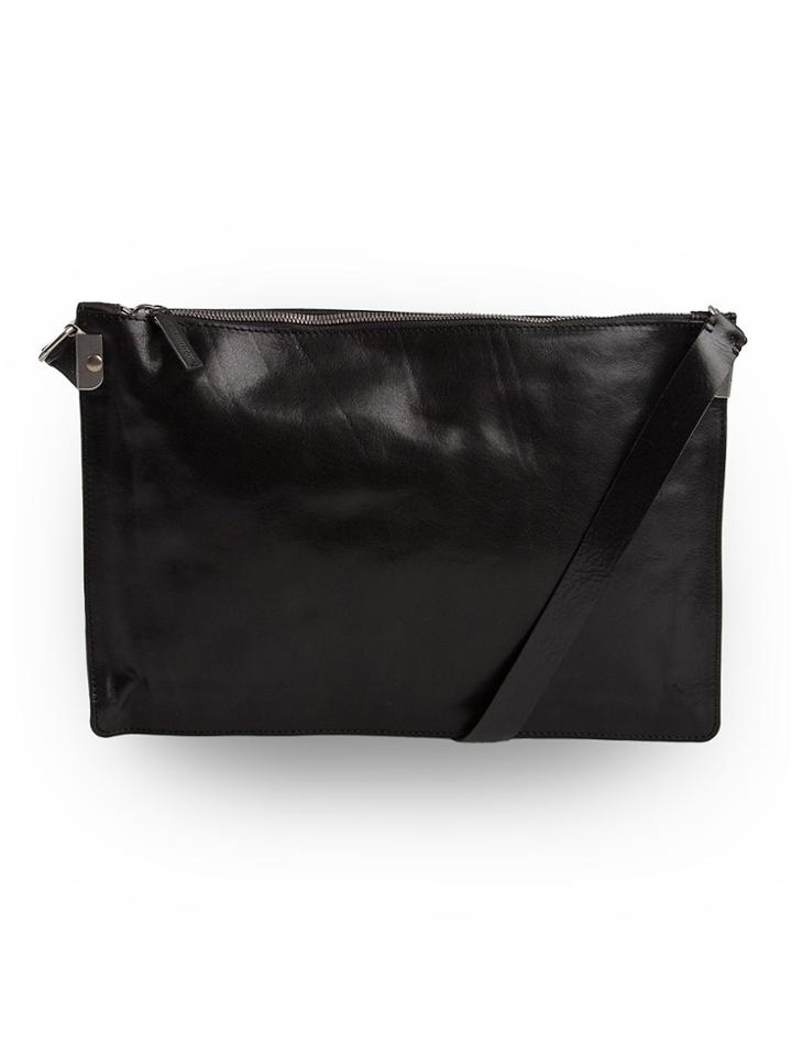 Ann Demeulemeester Zip Shoulder Bag - Black