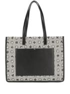 Karl Lagerfeld Jacquard Shopper Tote - Black