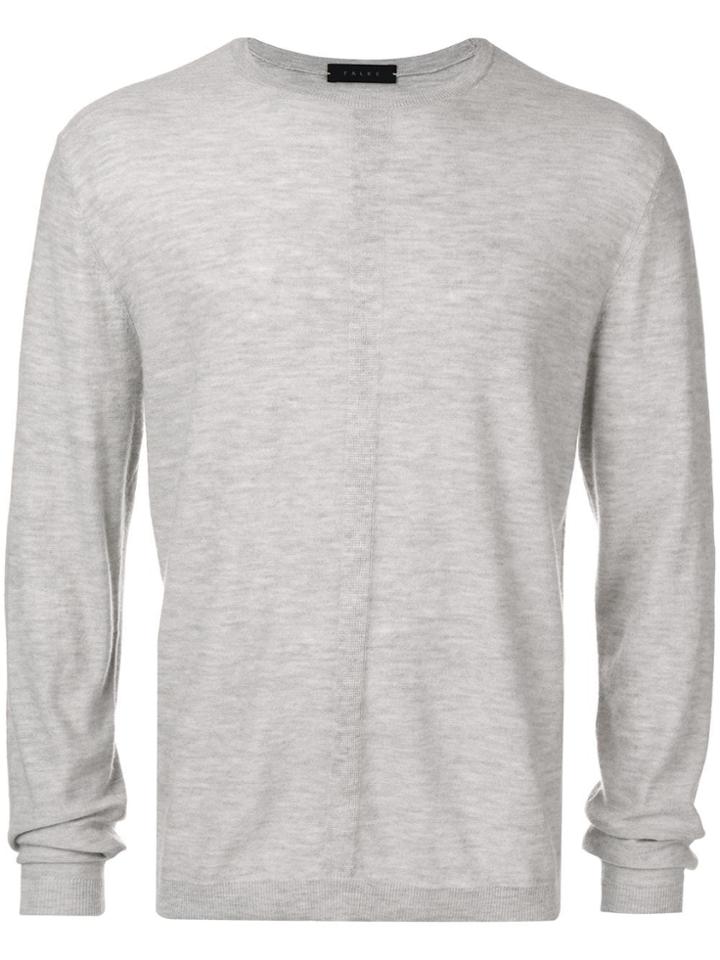 Falke Crew Neck Classic Jumper - Grey