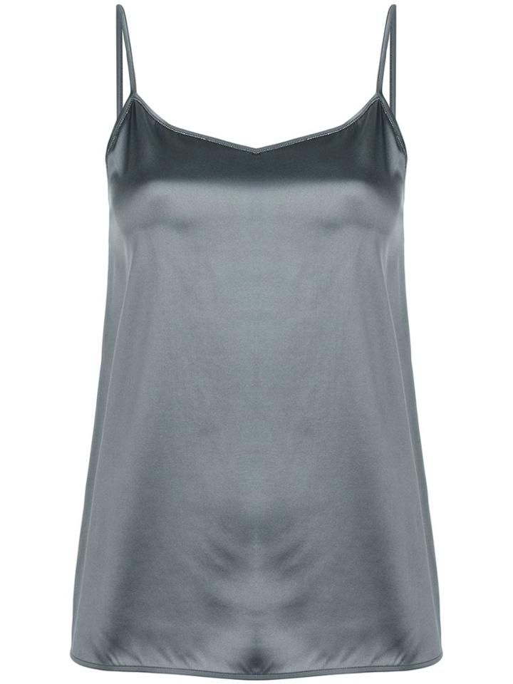 Fabiana Filippi Metallic Tank Top - Grey