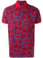 Etro - Paisley Print Polo Shirt - Men - Cotton - M, Red, Cotton