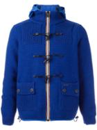 Bark Hooded Jacket, Men's, Size: Large, Blue, Polyamide/wool