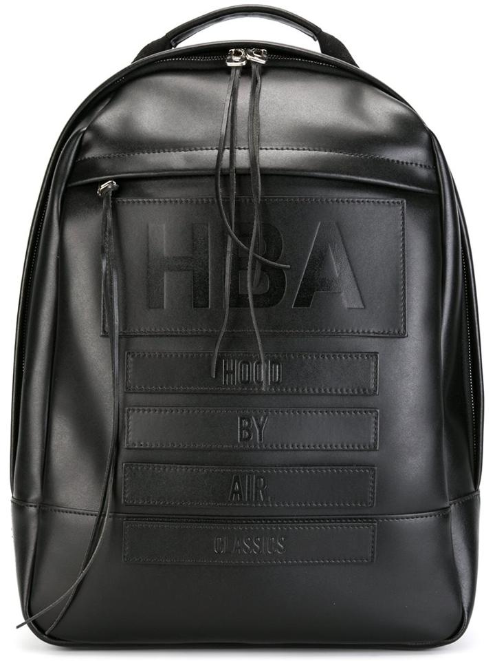 Hood By Air Embossed Logo Backpack