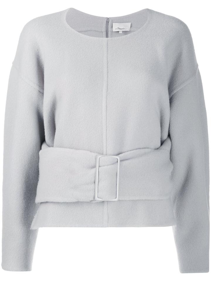 3.1 Phillip Lim Belted Jumper - Grey