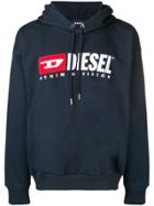 Diesel Hooded 90's Sweatshirt - Blue