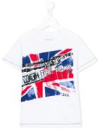 John Galliano Kids - Flag Print T-shirt - Kids - Cotton - 4 Yrs, White