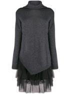 Liu Jo Tulle Underlayer Jumper - Black
