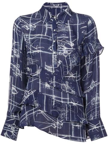 Nicole Miller Blueprint Blouse