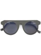 Vava Round Framed Sunglasses - Grey