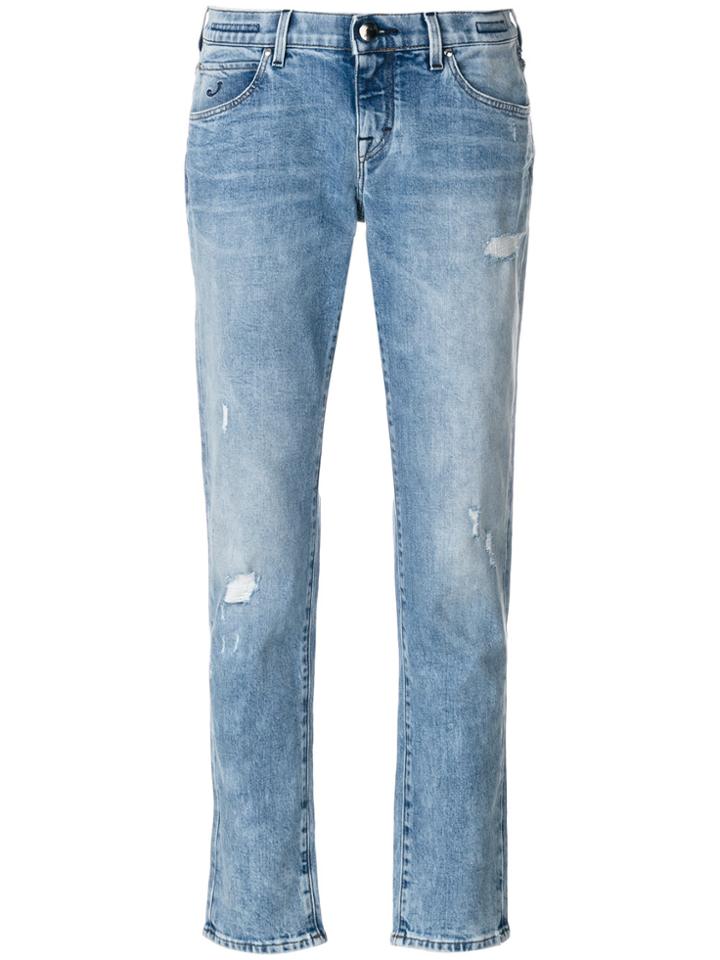 Jacob Cohen Light-wash Fitted Jeans - Blue